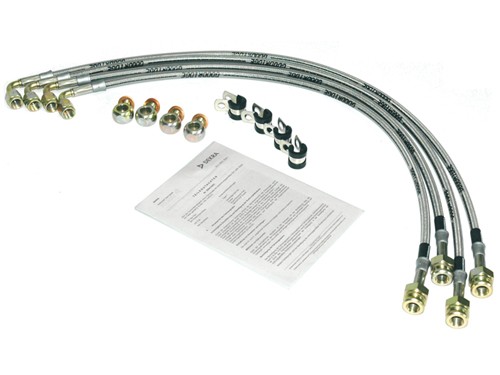 Stahlflex-Bremsleitung Set Komplett